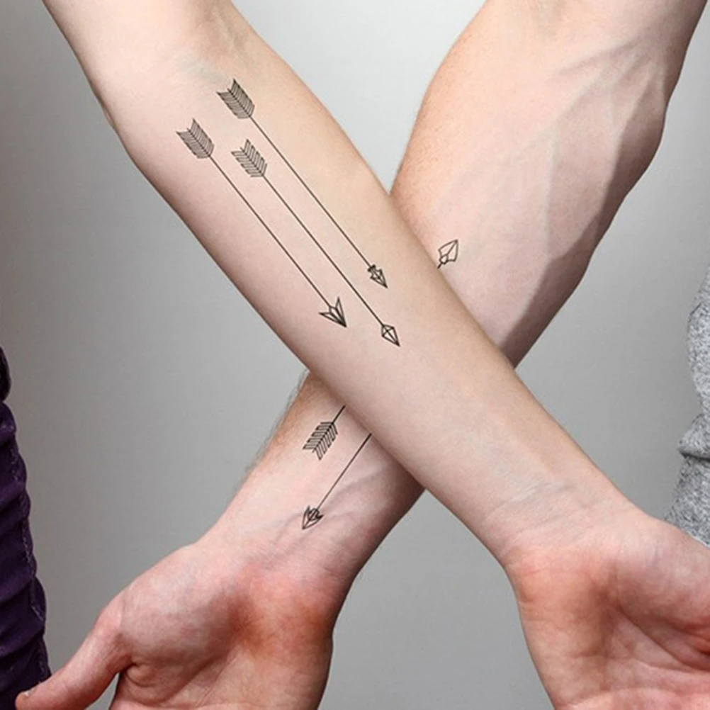 1PC Sex Arrow Design Waterproof Temporary Tattoos 3D Body Art Water Transfer fake tattoo Flash Skin Decoration Tags 10*6cm