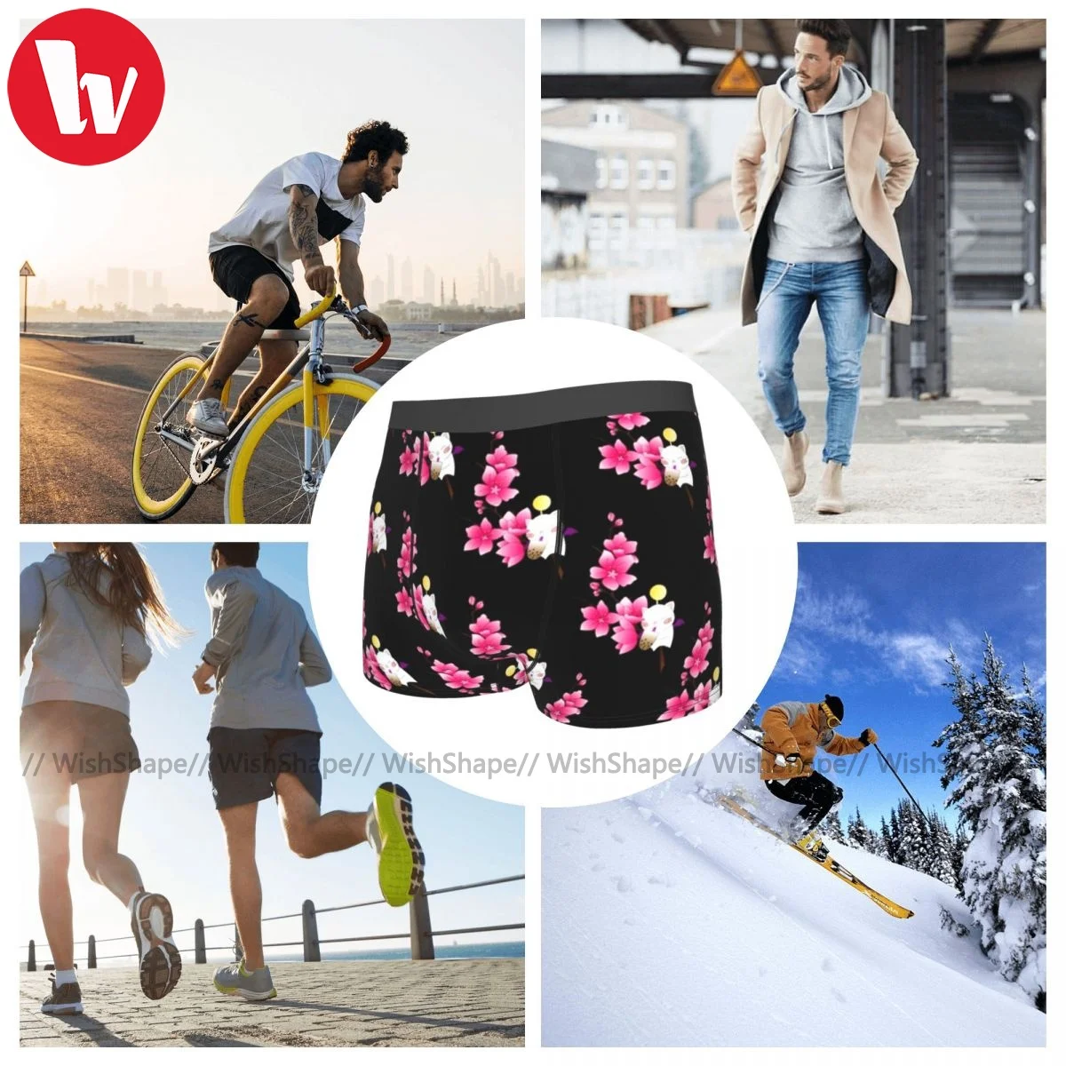 

Final Fantasy Underwear Youth Print Classic Trunk Sublimation Trenky Polyester Boxer Brief