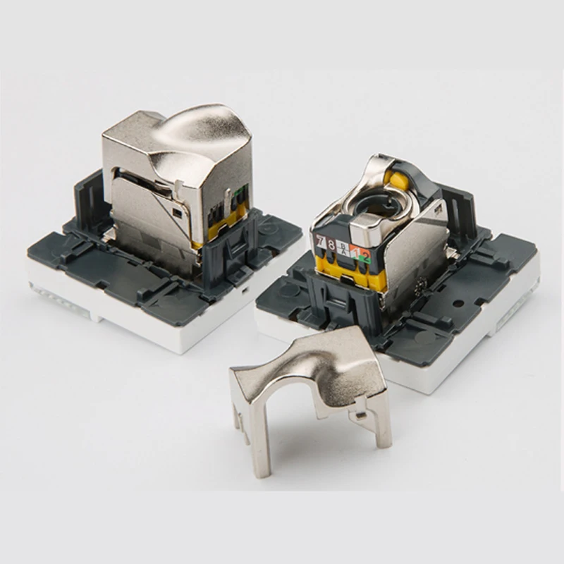 10 шт. поворотный Экранированный модуль Legrand style CAT6A RJ45 FTP keystone французский 76576 |