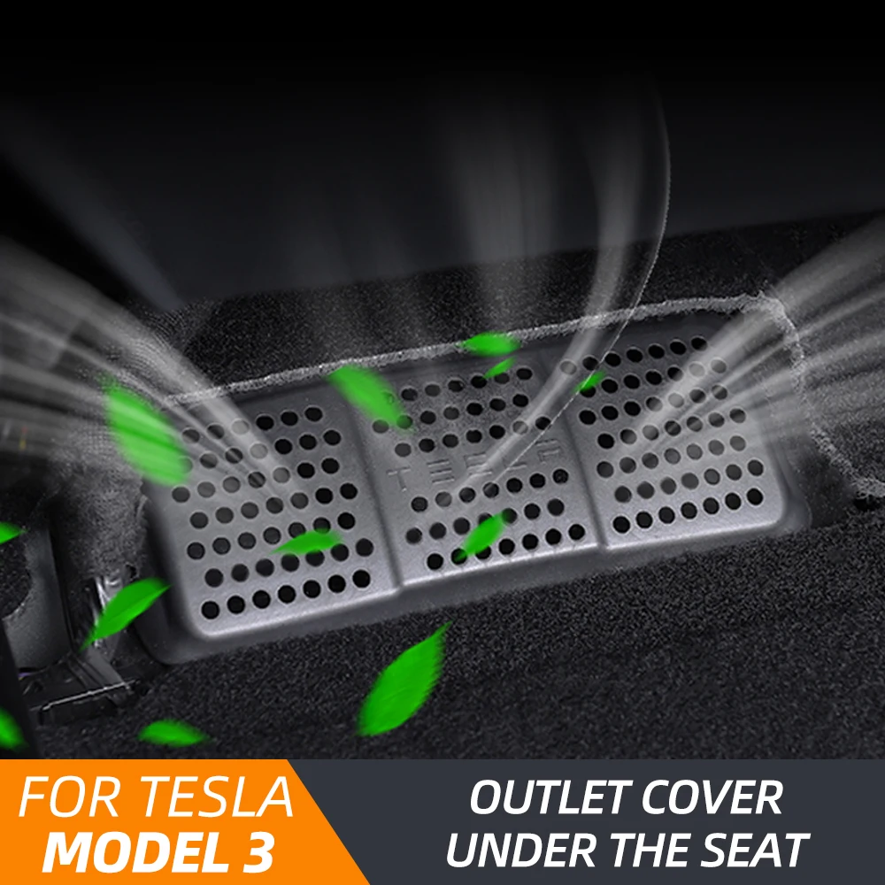 

Model3 Car Air Flow Vent Cover For Tesla Model 3 2021 Accessories Air Inlet Protective Auto Filter Conditioning Cover New