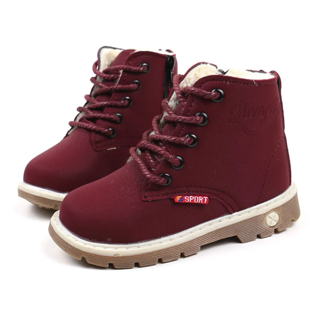 Детские теплые кроссовки для мальчиков и девочек детская повседневная обувь