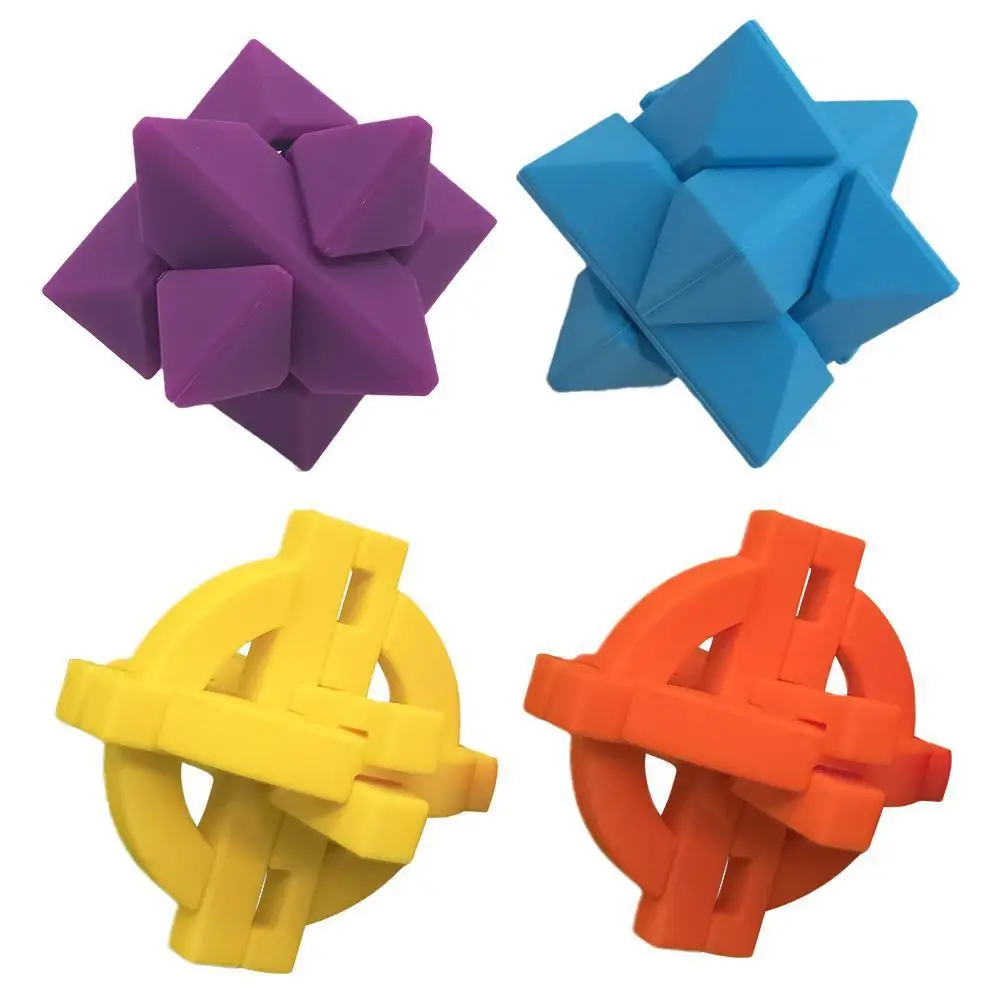 

Kongming Luban Lock Chinese Traditional Toy Unique 3D Wooden Puzzle Classical Intelligence Silicone Cube Educational Toy
