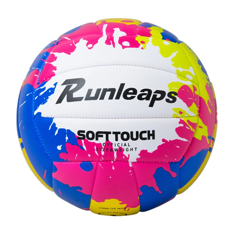 Beach Volleyball Indoor Training Ball Soft Touch PU Volleyballs Size 5 Team Sports for Youths Men Women Student Games Match Red