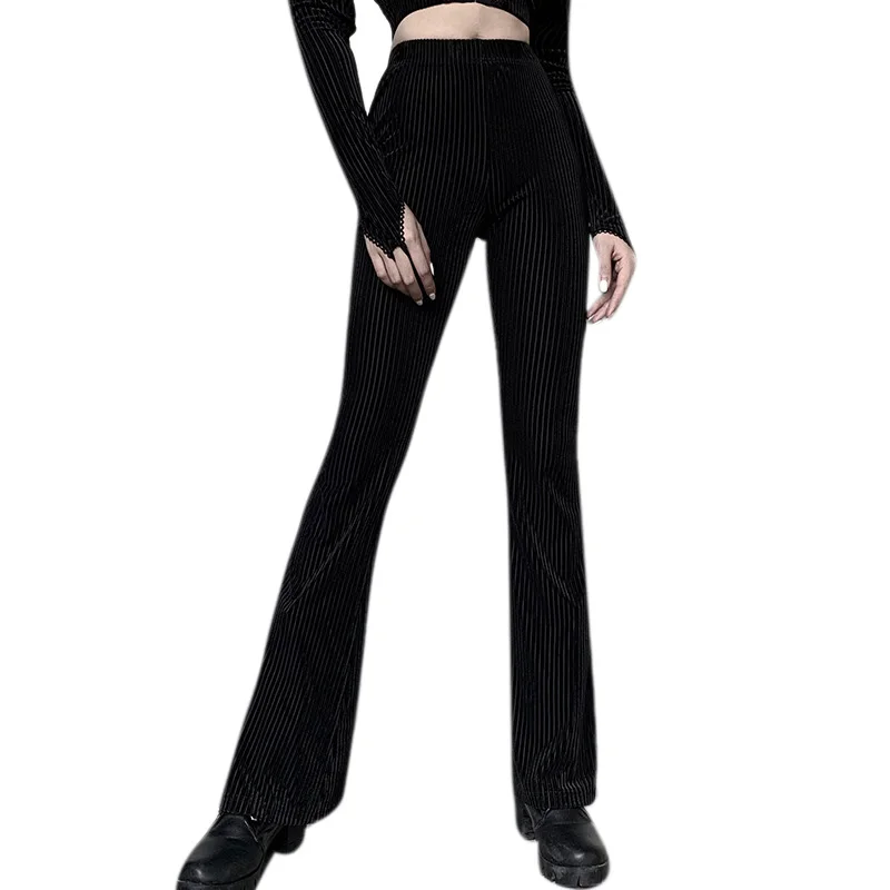 

Vintage Streetwear Women Pants Flare Harajuku E-Girl Aesthetic Grunge Female Trousers