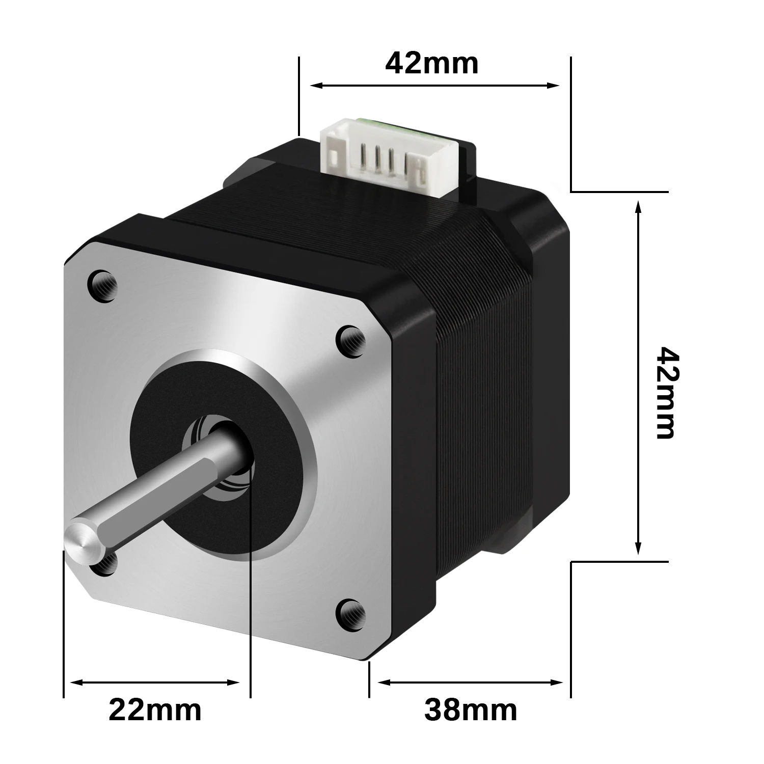 SIMAX3D 3 шт. 38 мм Nema 17 шаговый двигатель 42 Мотор 4 lead 17HS4401 NEMA17 42bygh 1.5A с DuPont линией для