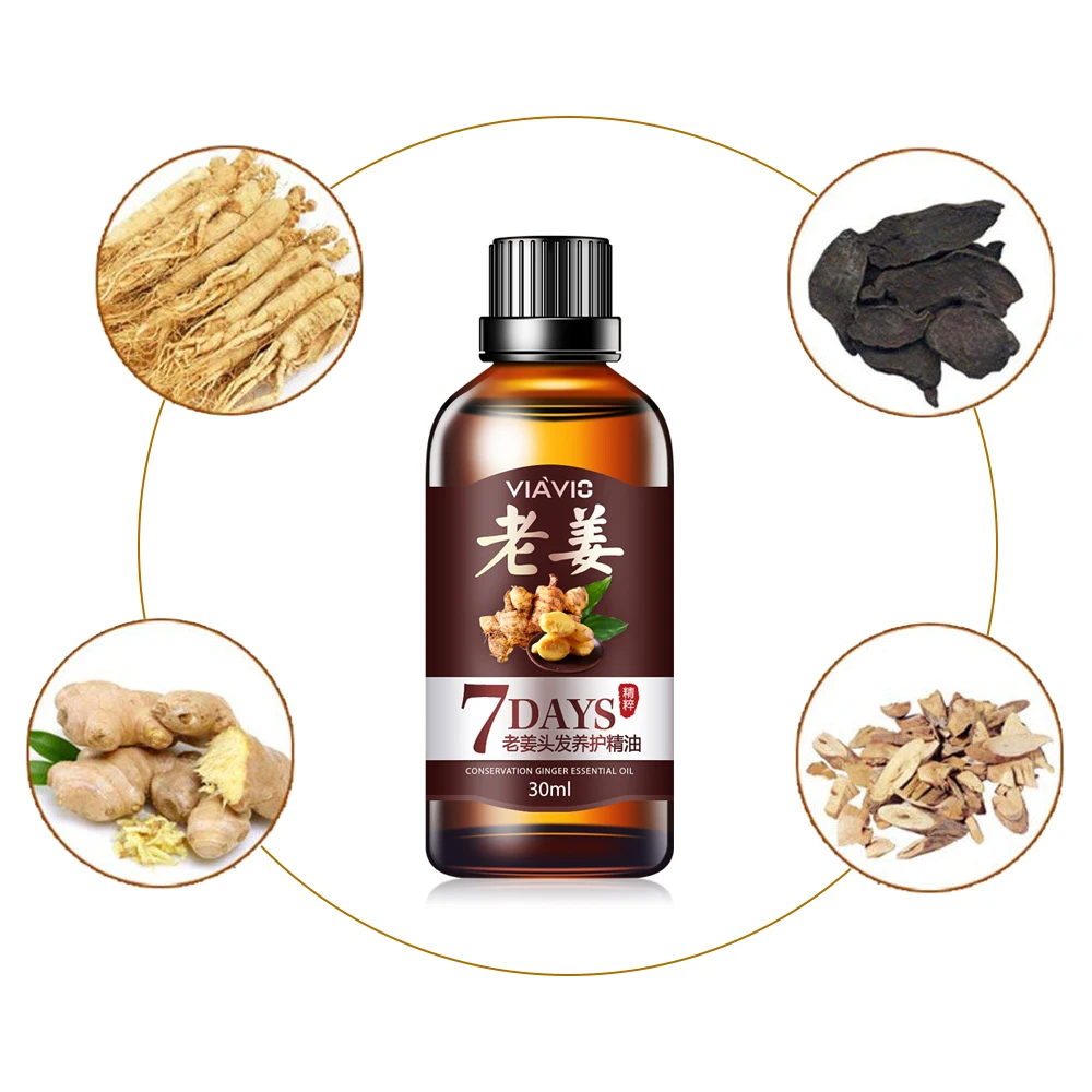 Продукты против выпадения волос Натуральное масло для роста маска имбирь