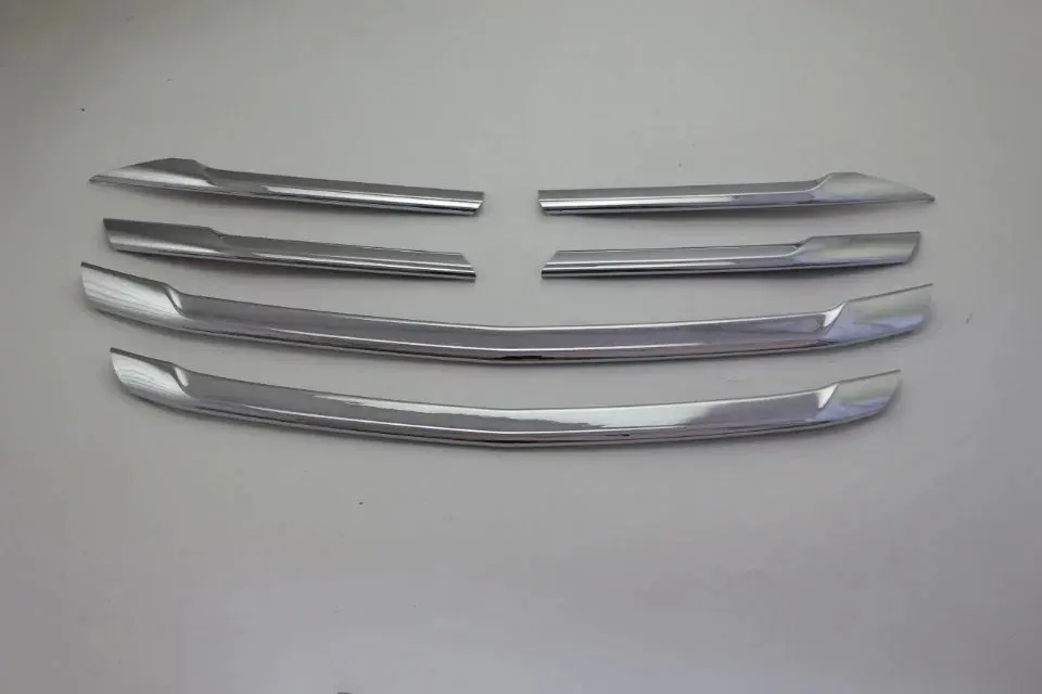 

Для Mazda CX-4 2016, 6 шт., хромированный АБС-пластик для передней решетки автомобиля, украшение с блестками, аксессуары для стайлинга автомобиля