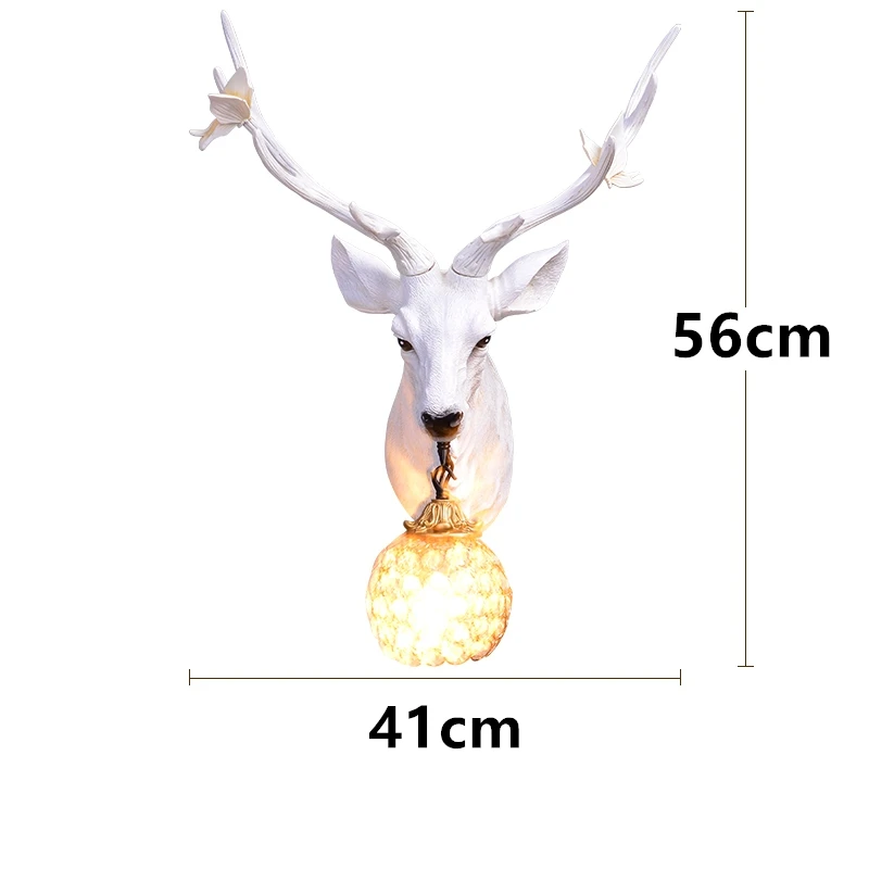 Современный рога настенный светильник креативный олень для гостиной Buckhorn кухня