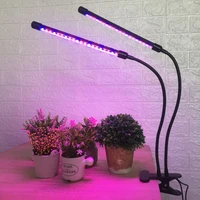 2 head lamps phyto lamp led grow light usb connection plants seedling flower indoor fitolamp sprout