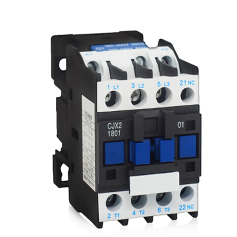 

CJX2-1801 Switches 220v 18A 50Hz Din Rail Mounted AC Contactor Voltage 110v контактор 380 модульный контактор 1Normally Closed