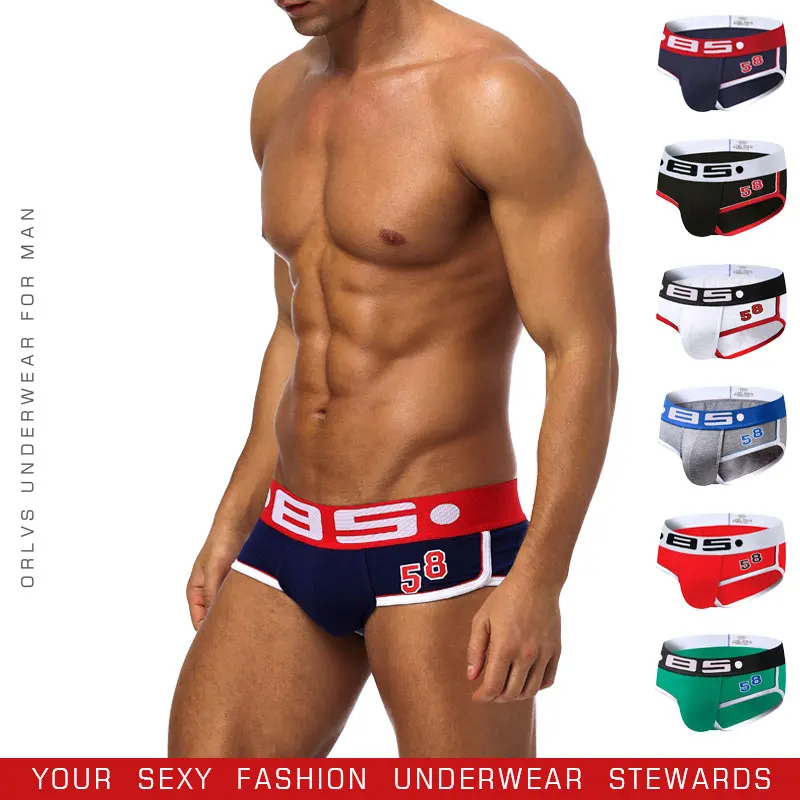 

Sexy Men Underwear Men's Underpants Men's Cotton Briefs Breathable Close-fitting Letter Gay Underwear Cueca Masculina Bielizna