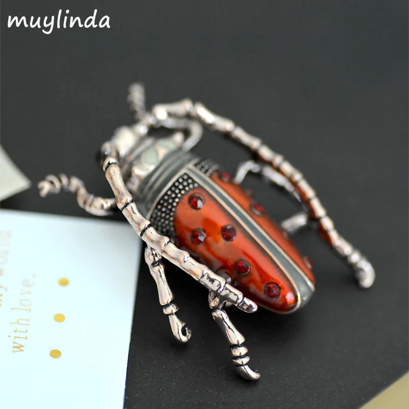 Muylinda брошь в виде жука насекомое клизма булавка женские булавки и броши