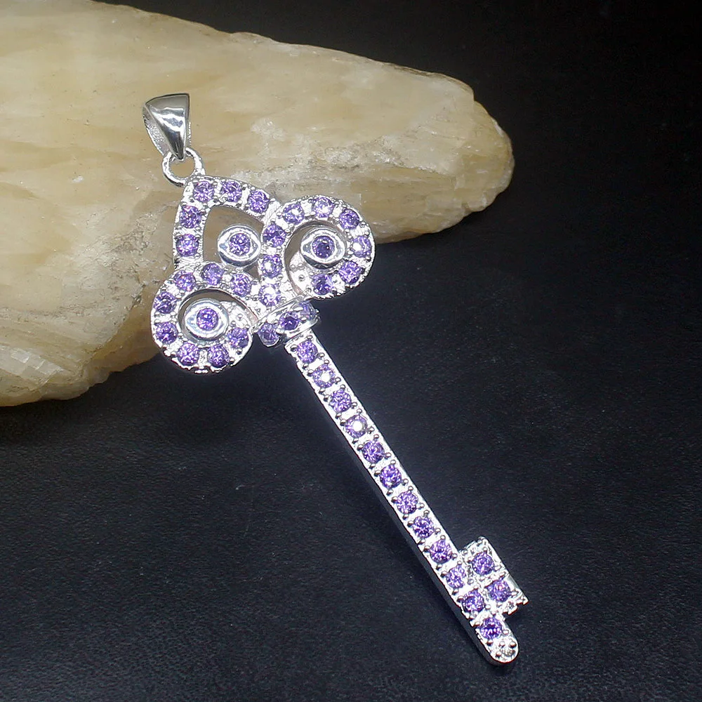 Gemstonefactory ювелирные изделия большая акция серебро 925 пробы румящийся ключ