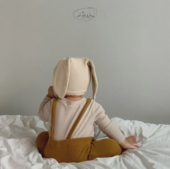 

Boys Girls Baby Pit Strips Slim Mid Waist Simple Leggings Spring Autumn New Solid Color Korean Pants