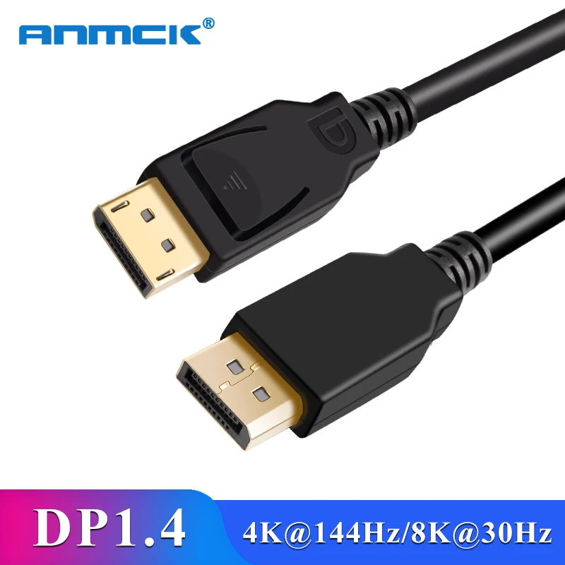 Порт дисплея 1 4 кабель 4K 144 Гц 8K 30 5 м 10 15 20 32 Гбит/с DP штекер-штекер порт Шнур для ПК