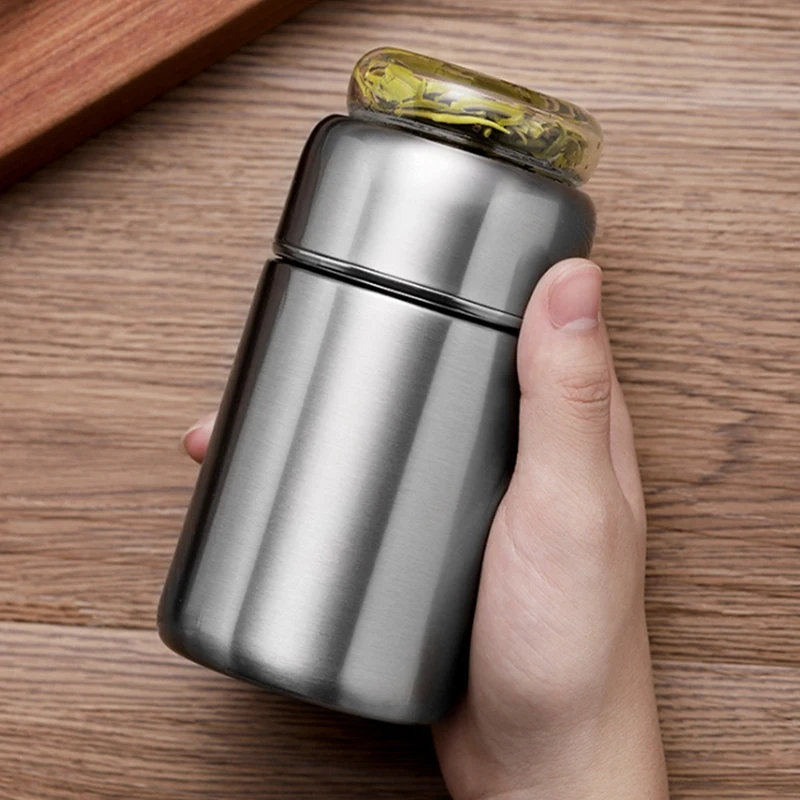 

Creative Insulation Cup Tea Separation Cup Portable 304 Stainless Steel Water Cup Insulated Water Bottle
