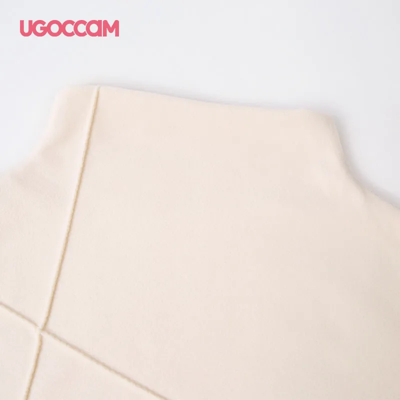 

UGOCCAM Turtleneck Thick Woman Tshirts Knitting Tight Elasticity Long Sleeve Tops for Women Clothes Vintage Casual Femme T-Shirt