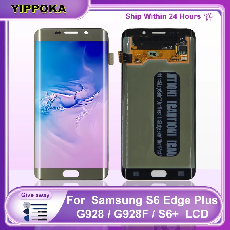 

Дисплей Super AMOLED для Samsung Galaxy S6 Edge PLUS, ЖК-дисплей SM-G928F SM-G928I, сенсорный экран, дигитайзер, запасные части