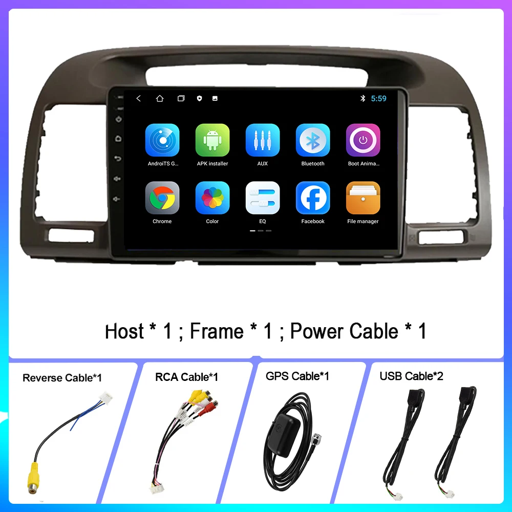 Автомагнитола 2 Din для Toyota Camry мультимедийный Dvd-плеер на Android 10 с 9 &quotэкраном Bluetooth