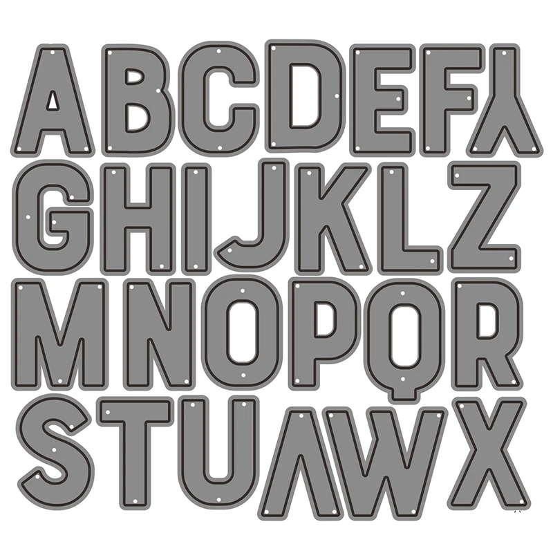 

2021 New English Alphabet Metal Cutting Dies For DIY Craft Making Letter Word Greeting Card Album Scrapbooking No Clear Stamps