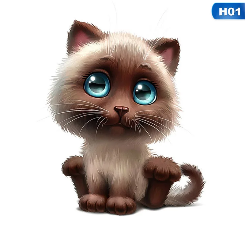 

15*18CM 3D Cartoon Lovely Cat Car Sticker Cars Window Body Decoration To Cover Scratches Auto Exterior Decoration Decal