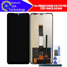 UMIDIGI BISON X10 LCD Display+Touch Screen Digitizer 100%Original Tested LCD Screen Glass Panel For BISON X10 PRO+tools+Adhesive