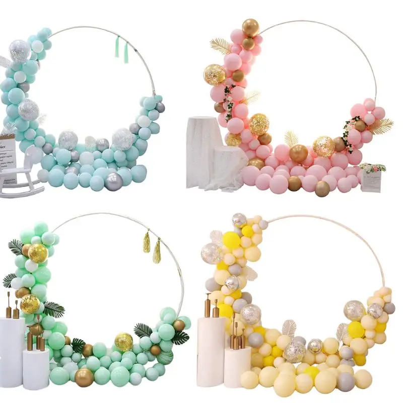 

Balloon Arch Garland Pack Kit White & Black & Gold Latex Balloons Bridal