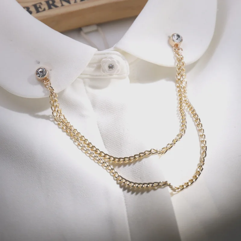 

Простые воротники, булавки, цепочка, модные мужские броши для делового банкета, свадьбы, костюма, рубашки, аксессуары для мужчин, подарки