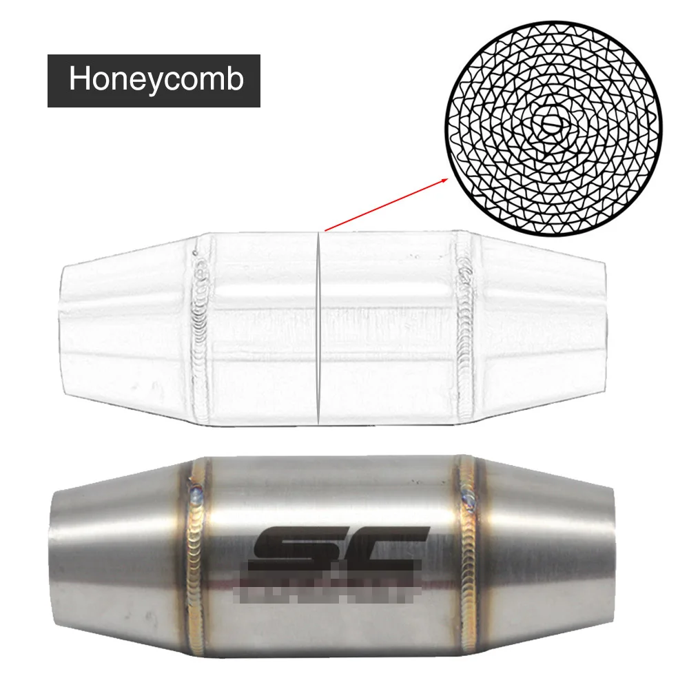 

ZSDTRP 16 см серебряная мотоциклетная Расширительная камера для выхлопной трубы из нержавеющей стали