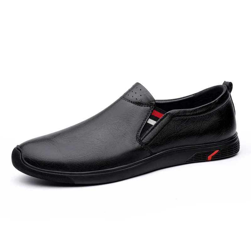 

Men's shoes winter peas men's leather shoes 2022 new leather business trend casual soft sole shoes