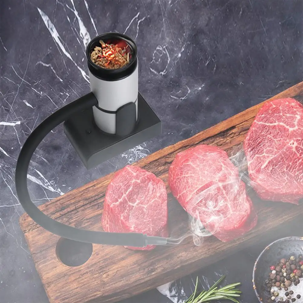 Hand-Held Smoker Kitchen Tool Smoking Machine Cocktail Steak Smoke Sawdust Generator Restaurant Barbecue Molecular Cooking 2021 | Дом и сад