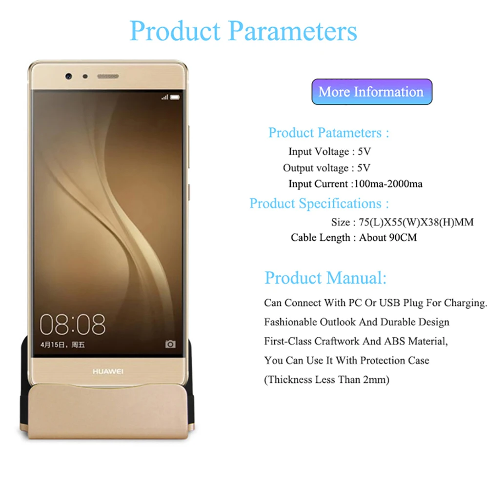 Usb-кабель, Подставка для зарядки IPhone X, 8, 7, 6, для Xiaomi, Android, type C, samsung, подставка, держатель, Зарядная база, док-станция