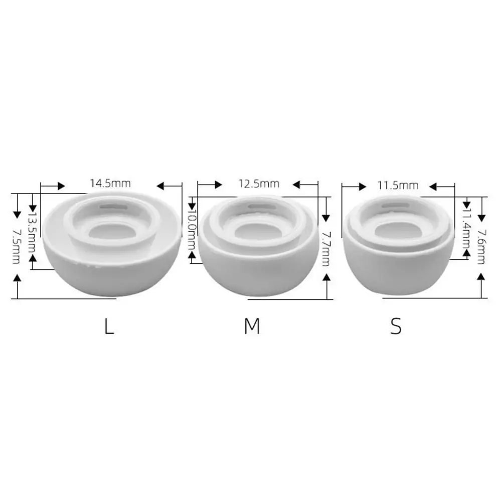 

New Replacement 3 Pairs Silicone Earplugs (S/M/L) For Apple Pro Tips Earphone Earmuffs Cover Earbuds Earplugs Airpods Earpl U2K2