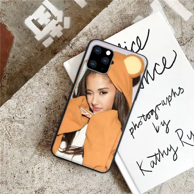 

Ariana Grande Black Silicone Mobile Phone Case Cover For IPhone 12 11 Pro Max Xs X Xr 7 8 6 6s Plus 5 5s Se 2020