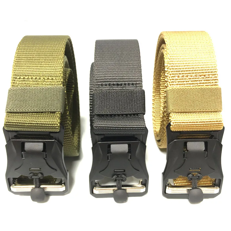 Ремень военный тактический с магнитной пряжкой регулируемый пояс для тренировок