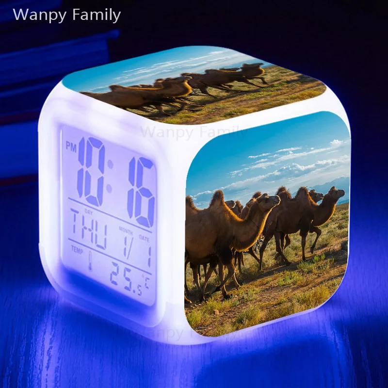 Многофункциональные светящиеся часы Desert Camel большие светодиодсветодиодный