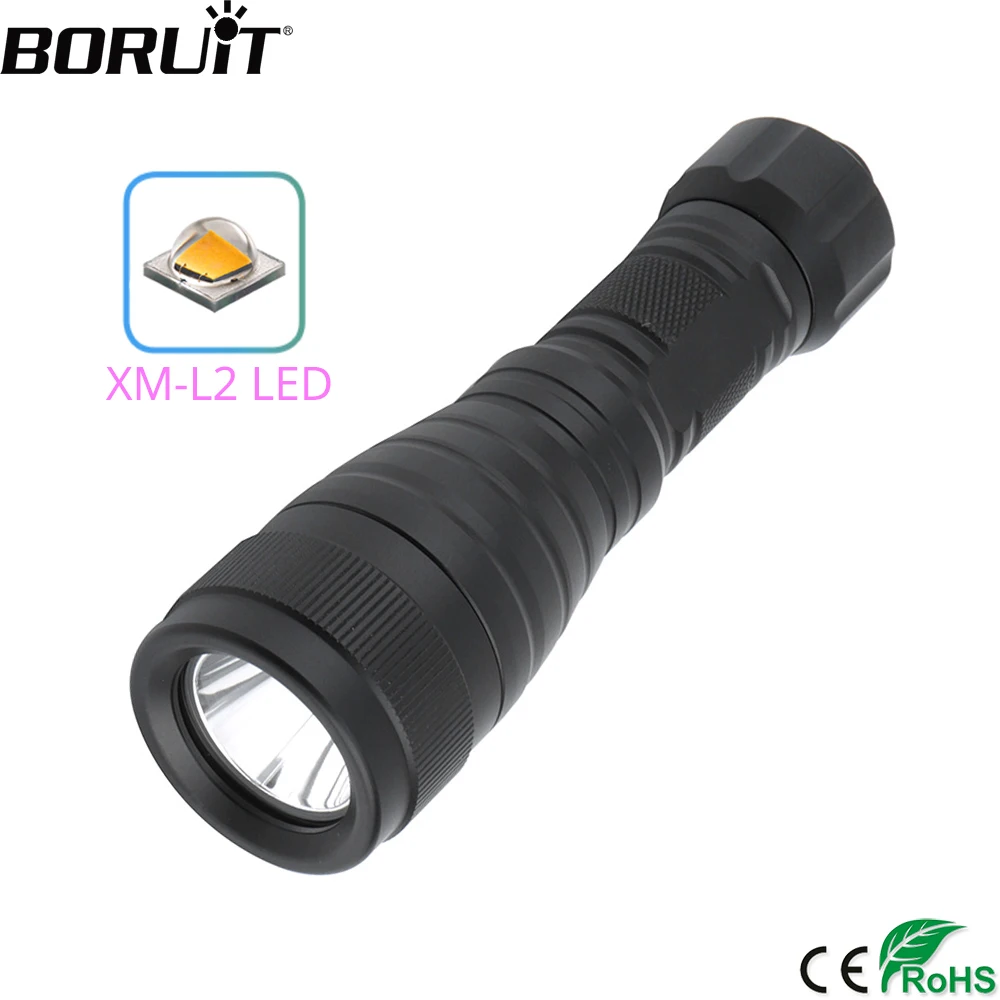 BORUiT DIV05 светодиодный светильник для дайвинга с аквалангом Высокая мощность XM-L2