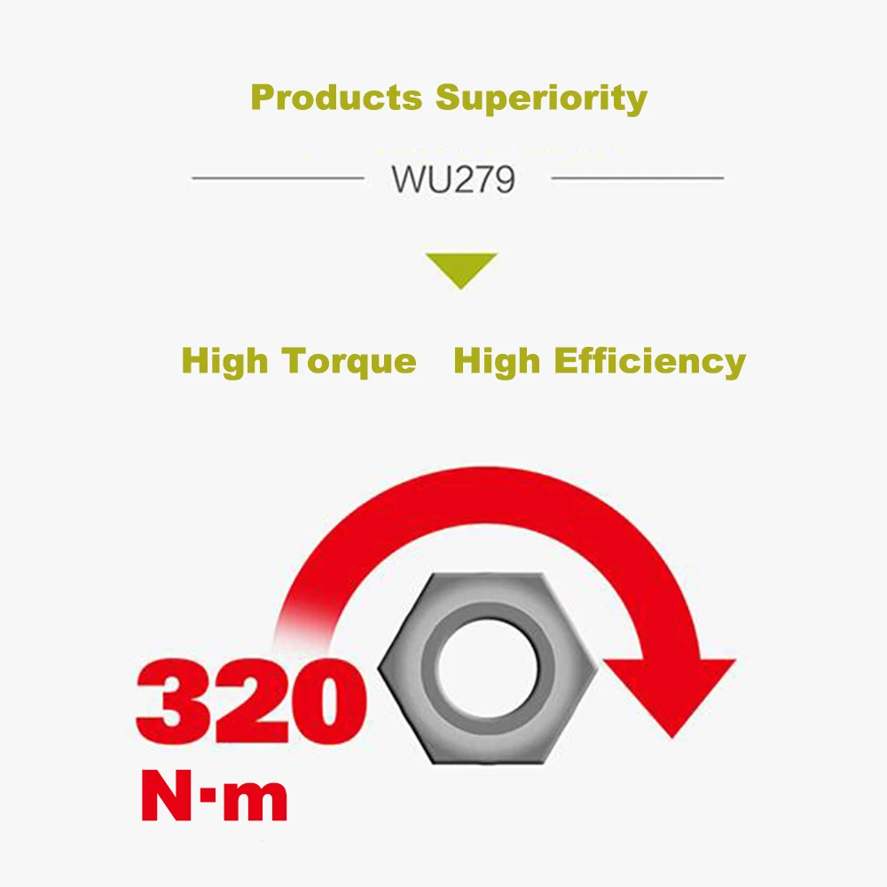 Гайковерт ударный WORX 20 в MAX литий-ионный бесколлекторный WU279 максимальный