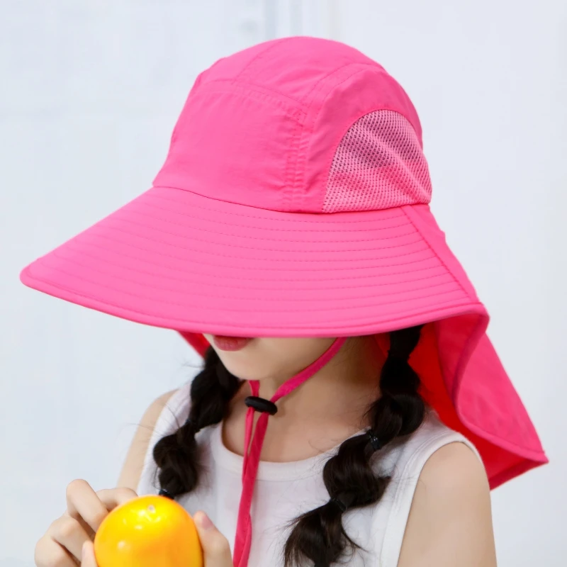 

Kid Fashion Big Sun Hat Beach Hat Anti-UV Sun Protection Folding Cap Children Summer Hot Travel Hat Wide Brim Wide Beach Hat