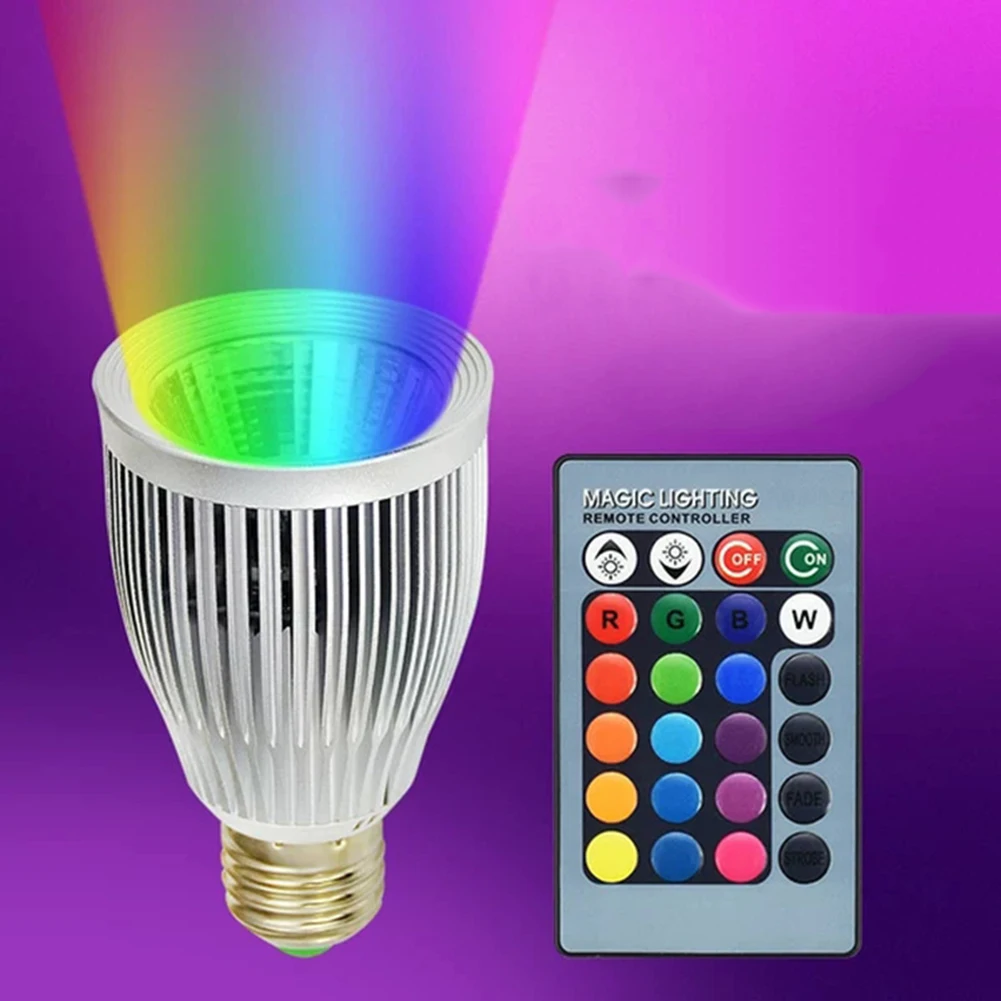 

Умная светодиодная RGB лампа E27 светильник 16 цветов, меняющая цвет