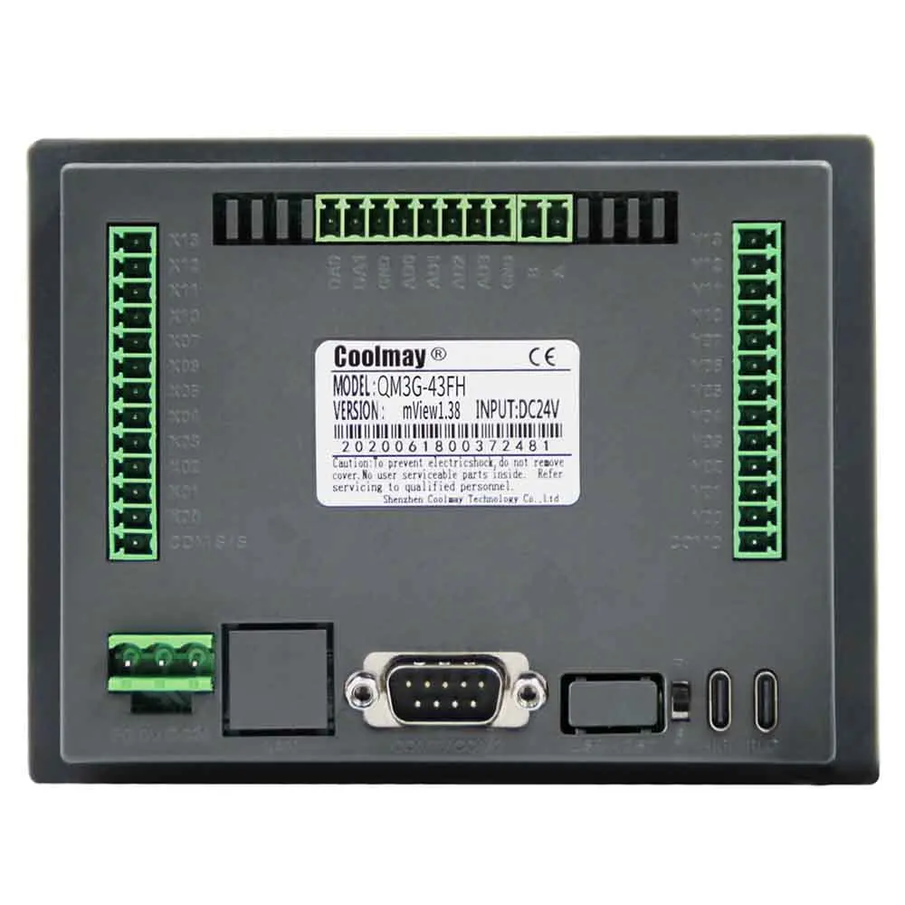 Интегрированный контроллер HMI + PLC 4 3 дюйма датчик температуры PT100 0 10 В аналоговый