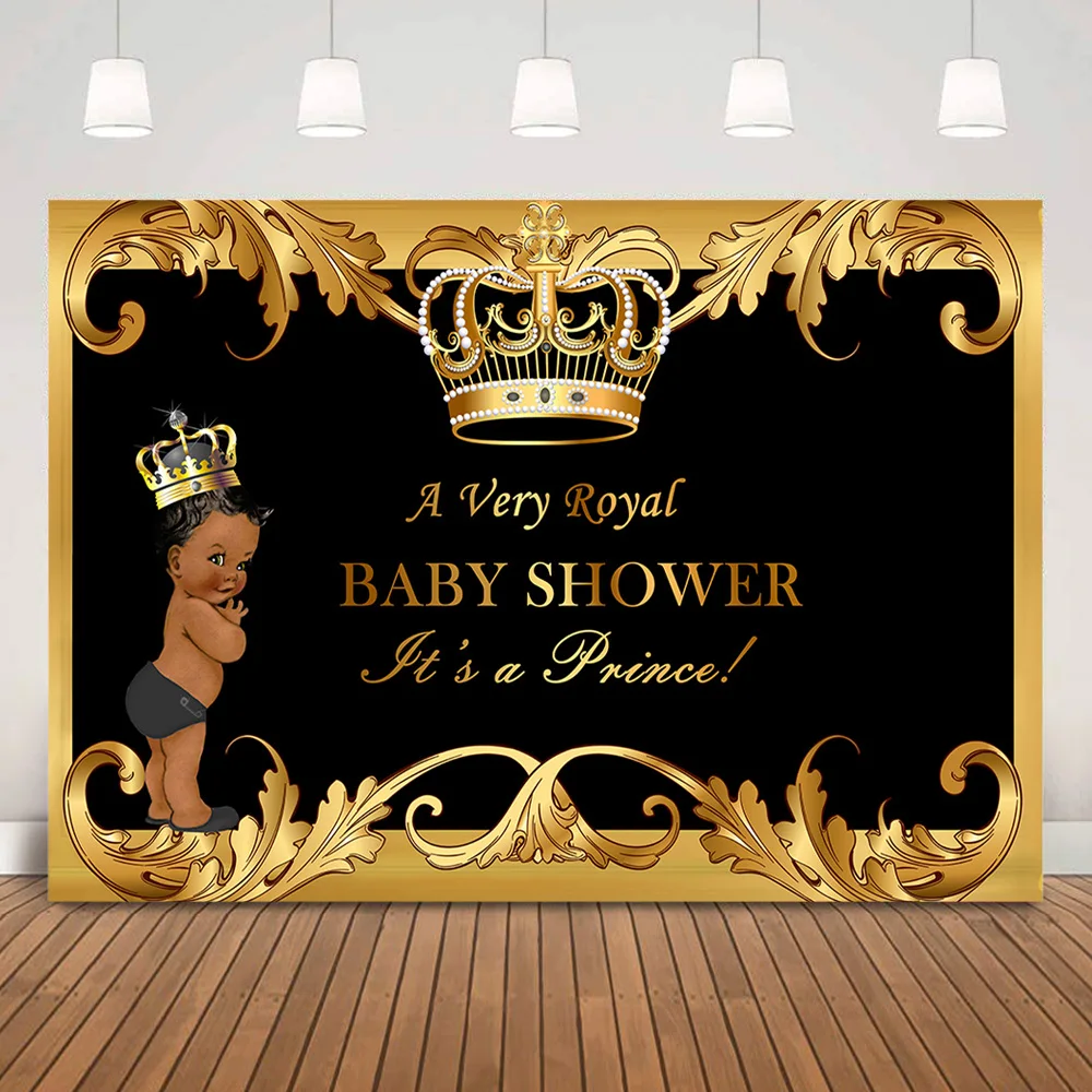 

Королевский Baby Shower фон для фотосессии новорожденных; Платье принцессы на День рождения; Фоновое украшение для вечеринки маленького короля ...