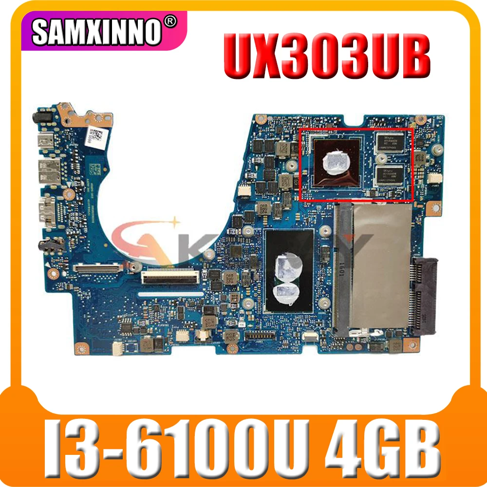 

Материнская плата UX303UB для ноутбуков ASUS UX303U UX303UA UX303UB, оригинальная материнская плата I3-6100/6006U 4 ГБ 100% тест