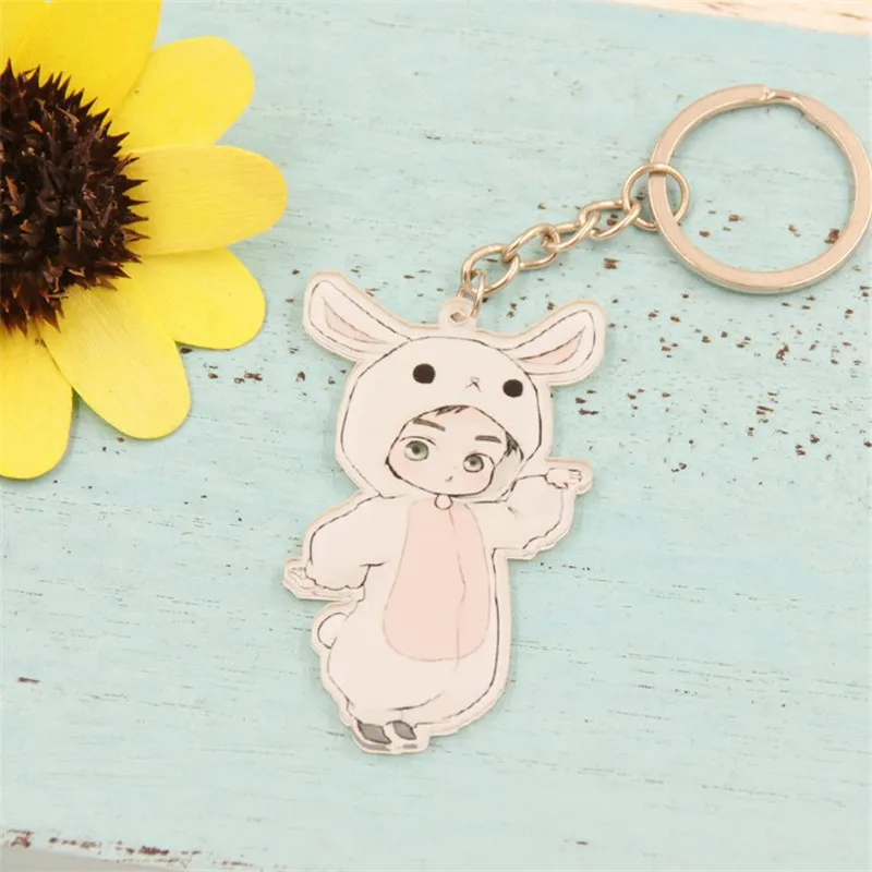 Милый акриловый брелок Kpop в виде фотографий модные ювелирные аксессуары с