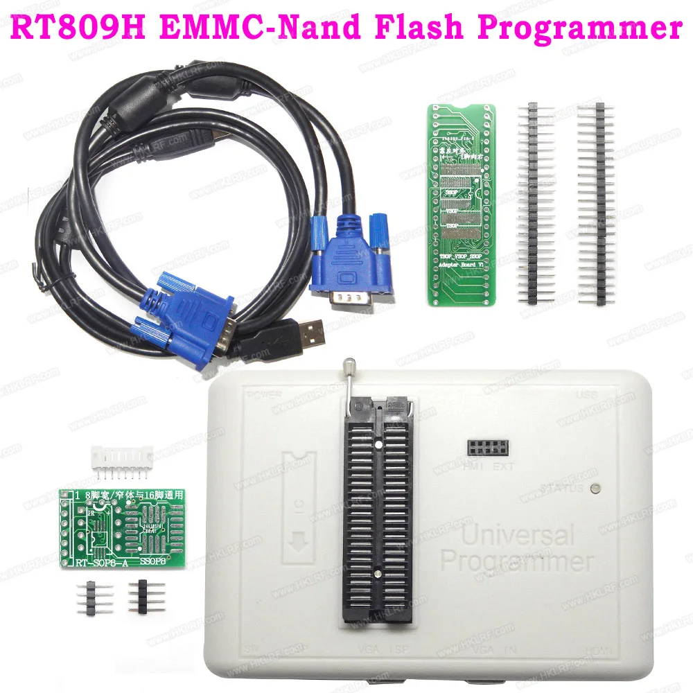 Оригинальный RT809H EMMC Nand Flash чрезвычайно быстрый Универсальный программатор +