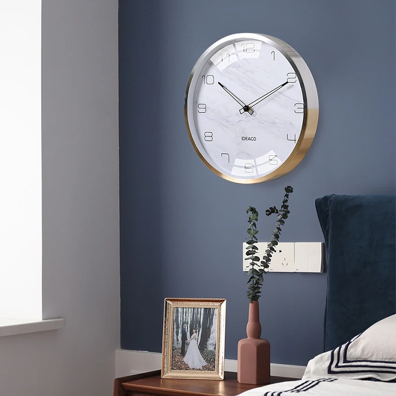 Роскошные Настенные часы в скандинавском стиле Современные Простые бесшумные