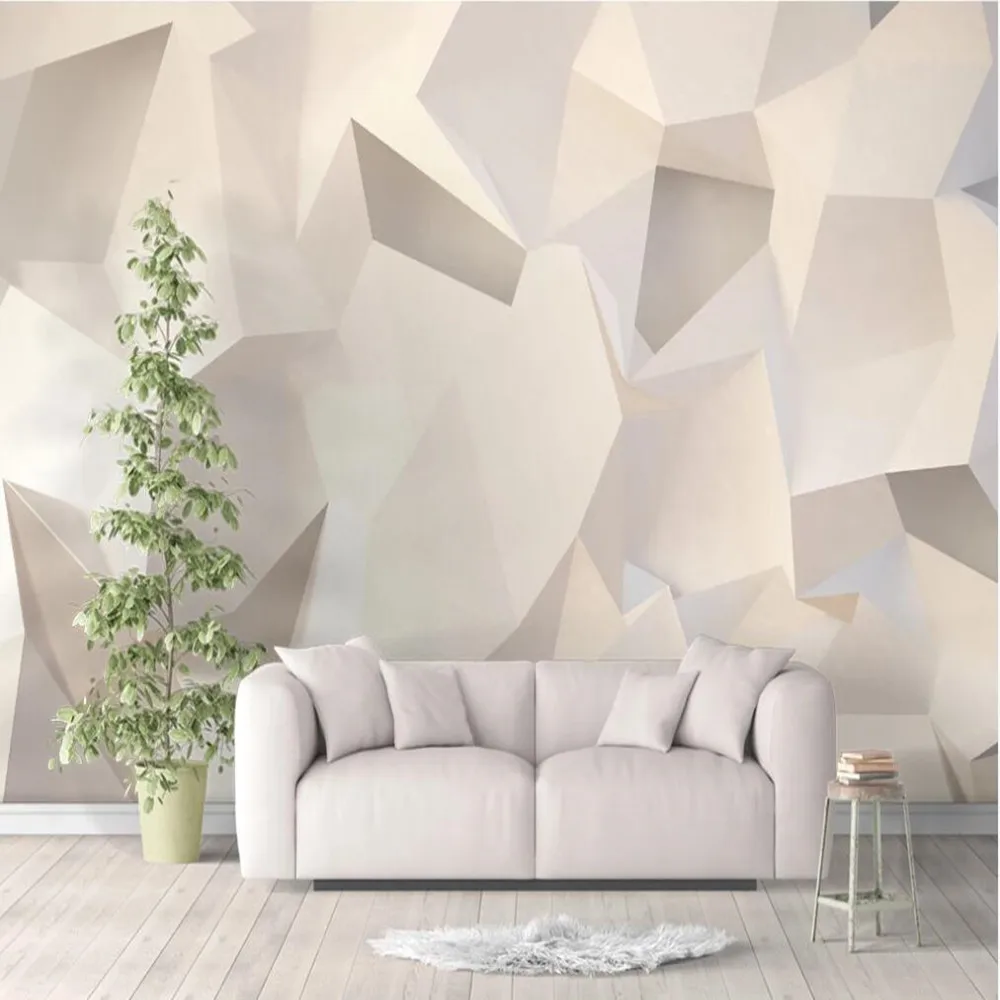 Milofi Пользовательские Большие Настенные обои стены трёхмерные геометрический
