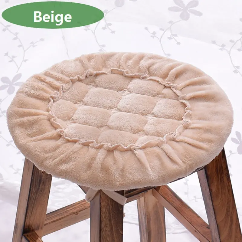 Круглая подушка для сиденья Farley бархатная теплая барного стула толстая Мягкая