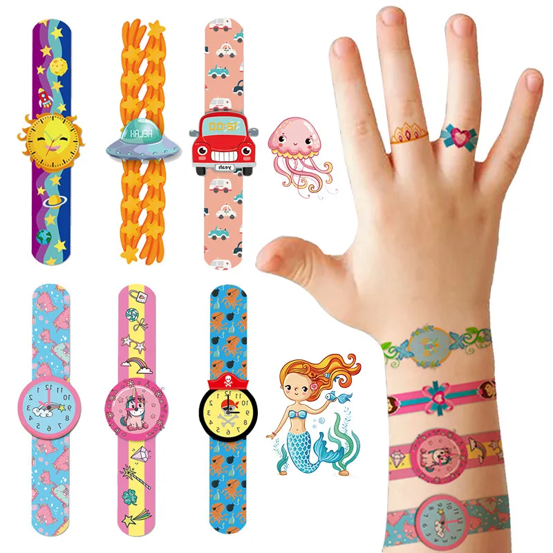 

8 Sheets/Set Children Cute Cartoon Princess DIY Temporary Tattoo Waterproof Stickers Baby Shower Kids Body Makeup Sticker