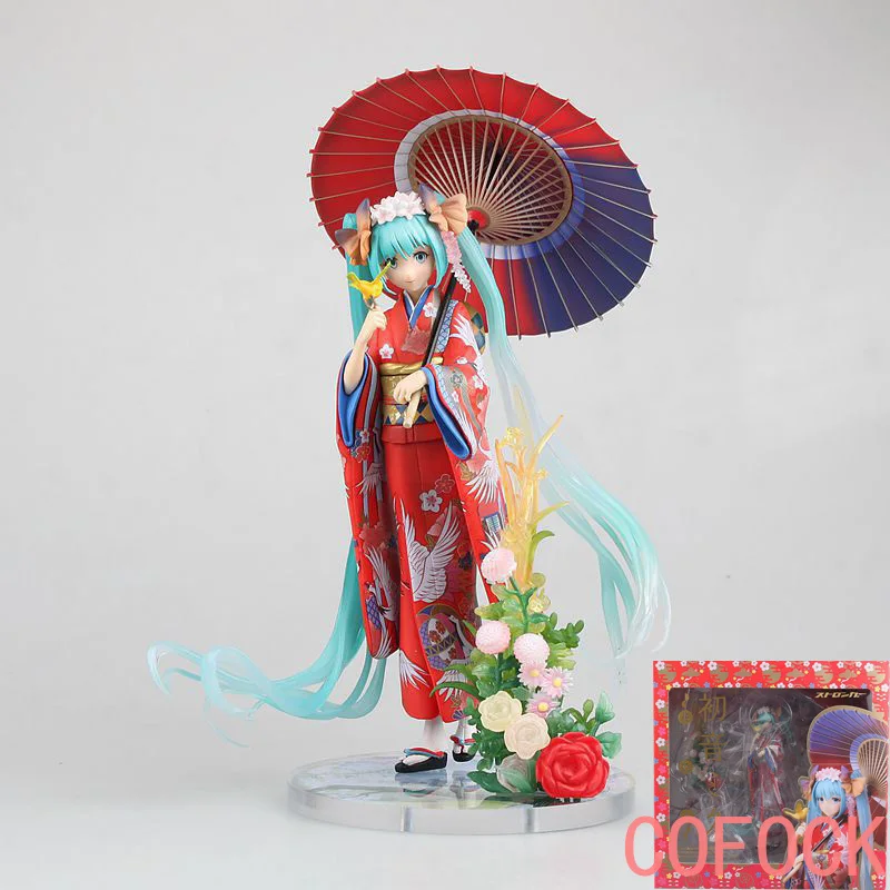 23 см Hatsune Miku кимоно ПВХ сексуальная девушка японского Аниме Фигурки игрушки для